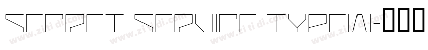 SECRET SERVICE TYPEW字体转换
